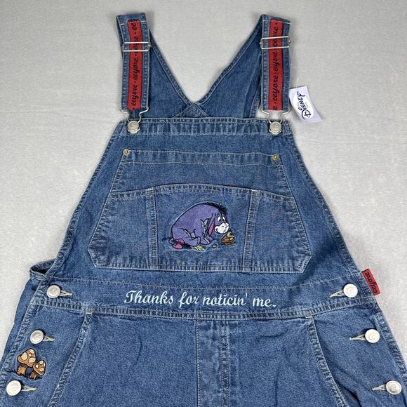 The Disney Store Other - NWT The Disney Store Eeyore Thanks For Noticin’ Me Denim Overalls Women’s Medium